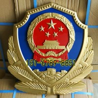生产销售警徽厂家 金属大型警徽订购定做警徽标志