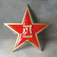 大型悬挂徽标八一军徽定制 生产制作八一五角星徽标厂家