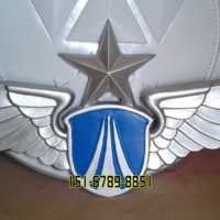 空军徽标定制厂家 空军飞行标志金属大型徽章订做