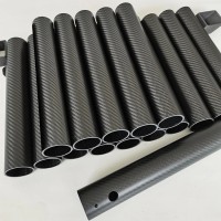 3k纯碳纤维卷管 进口高强度碳纤维圆管  异形管