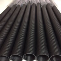 3k碳纤维圆管 高强度全碳纤维管 亮光哑光斜纹平纹可定制