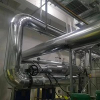 换热站设备管道保温施工队玻璃棉管铁皮保温承包全国施工