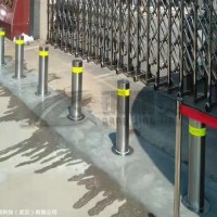 武汉遥控液压挡车柱 可活动立柱 路桩防撞柱