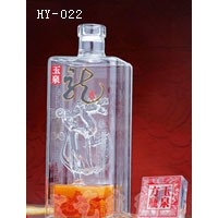 河南手工工艺酒瓶企业/宏艺玻璃制品公司厂家订制红酒酒瓶